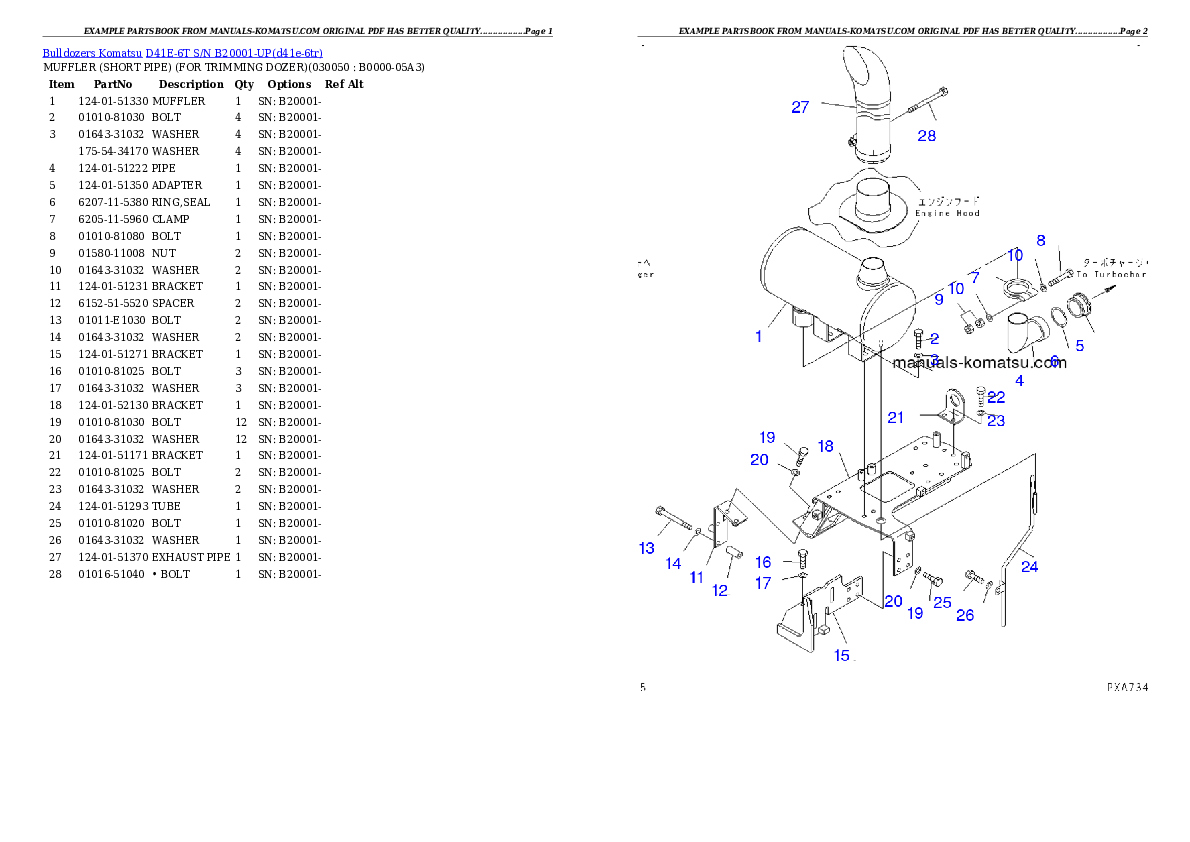 Protected: D41E-6T S/N B20001-UP Partsbook