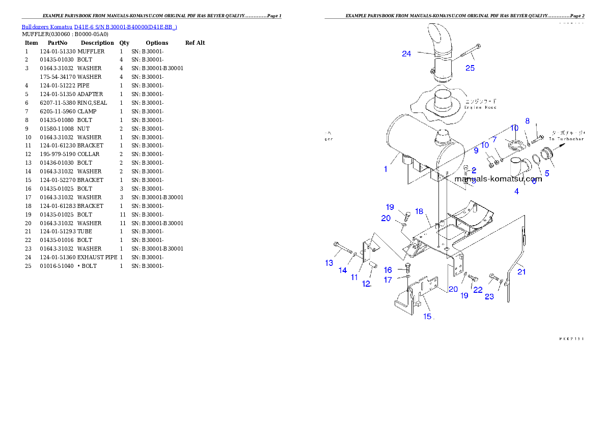 Protected: D41E-6 S/N B30001-B40000 Partsbook