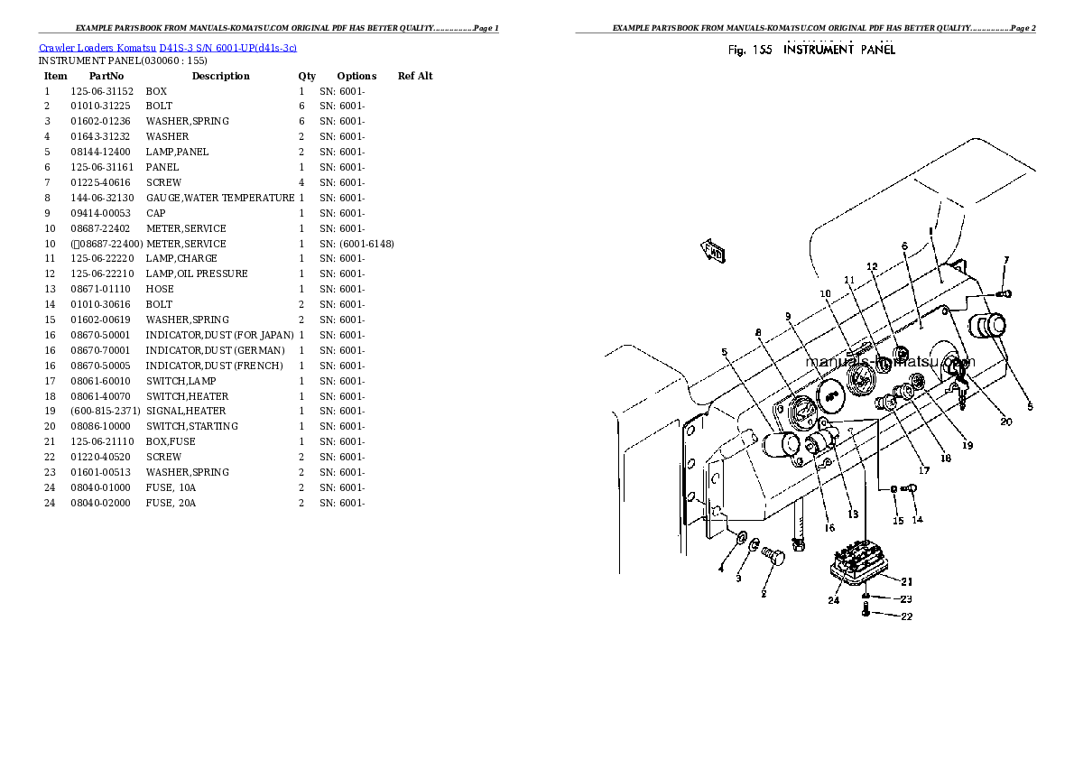 Protected: D41S-3 S/N 6001-UP Partsbook