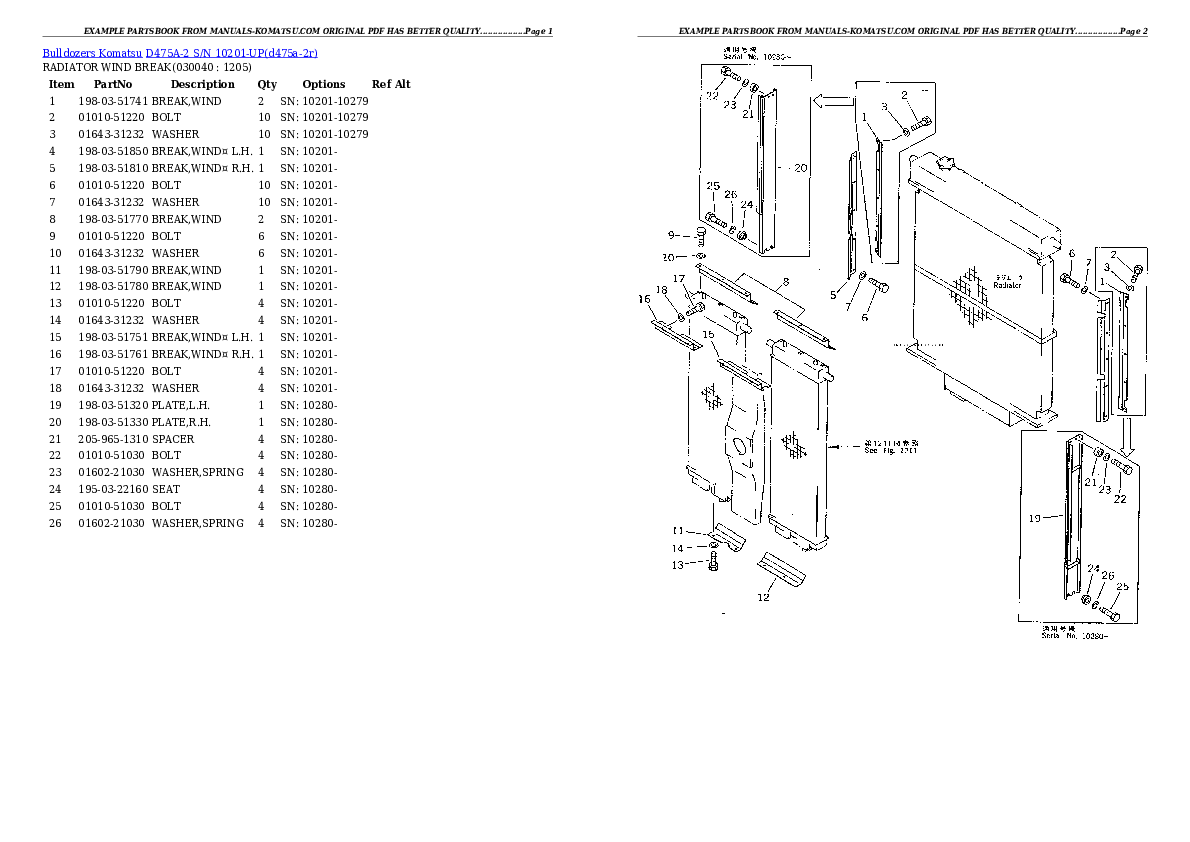 Protected: D475A-2 S/N 10201-UP Partsbook