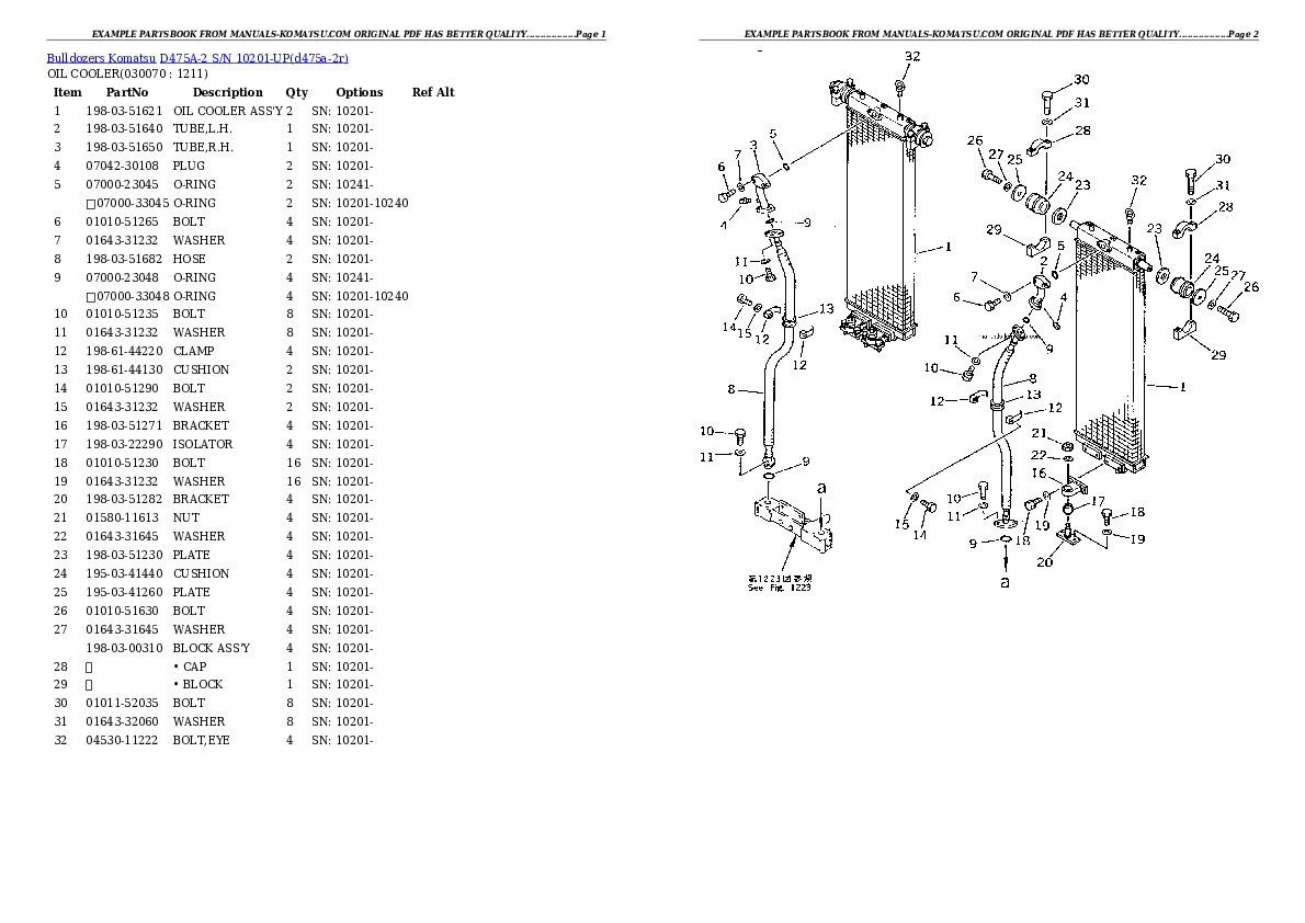 Protected: D475A-2 S/N 10201-UP Partsbook