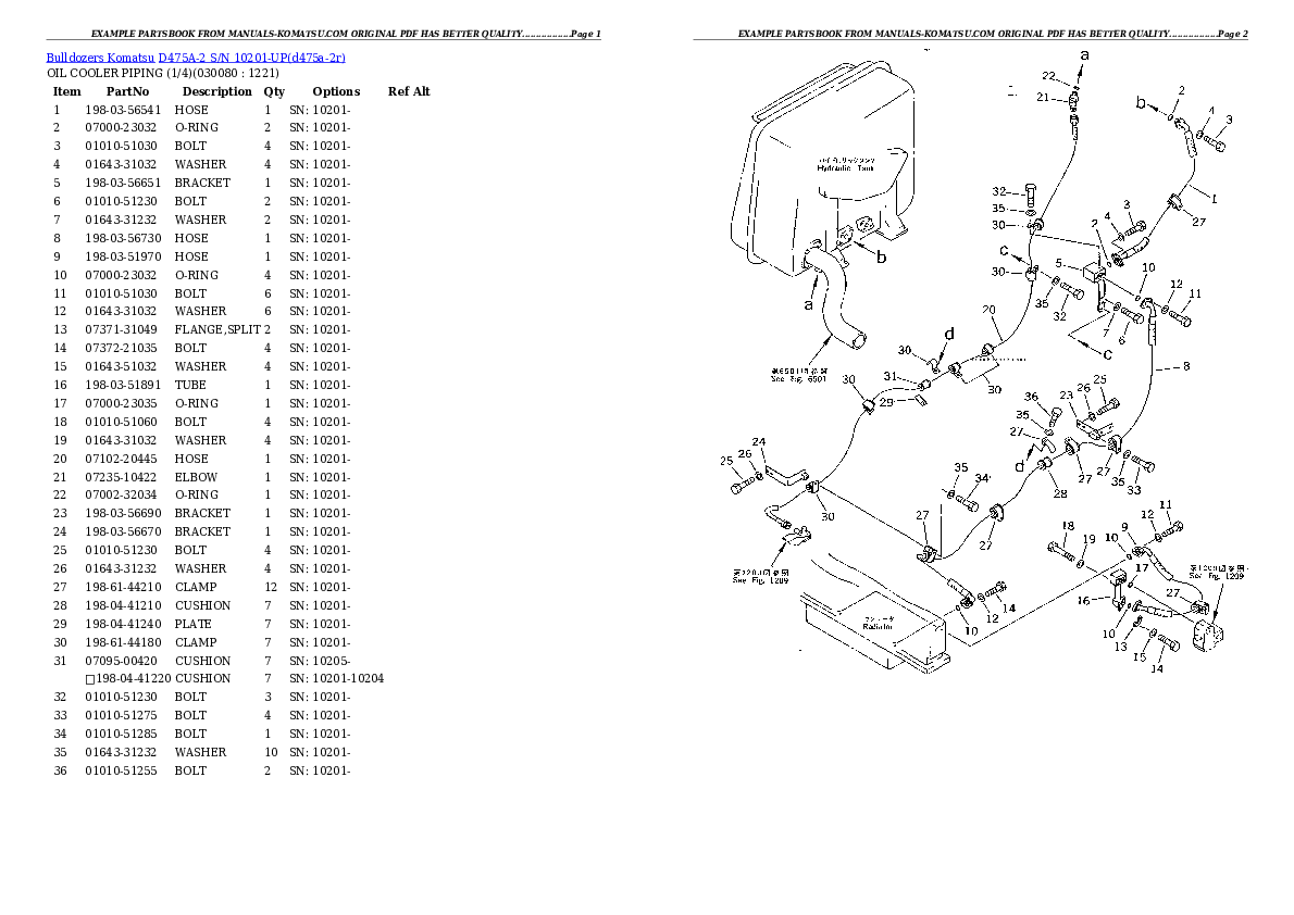Protected: D475A-2 S/N 10201-UP Partsbook