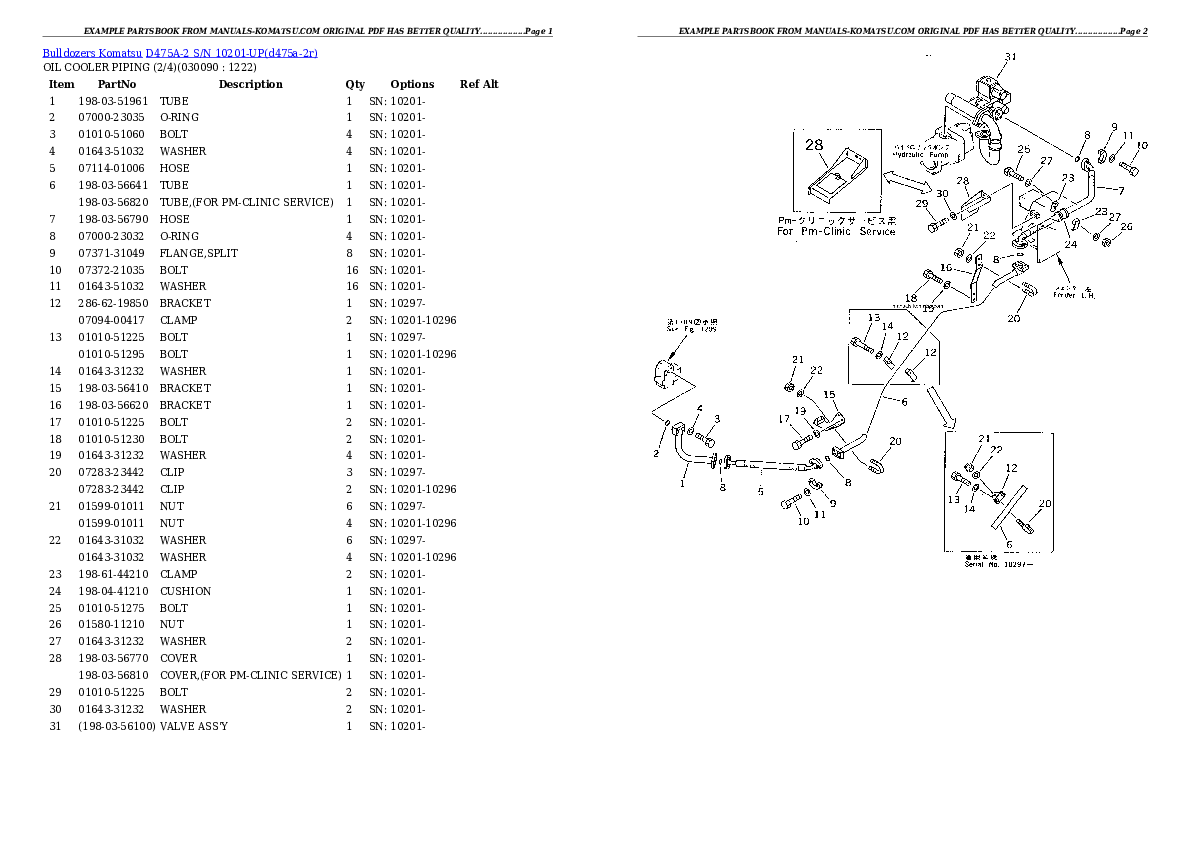 Protected: D475A-2 S/N 10201-UP Partsbook