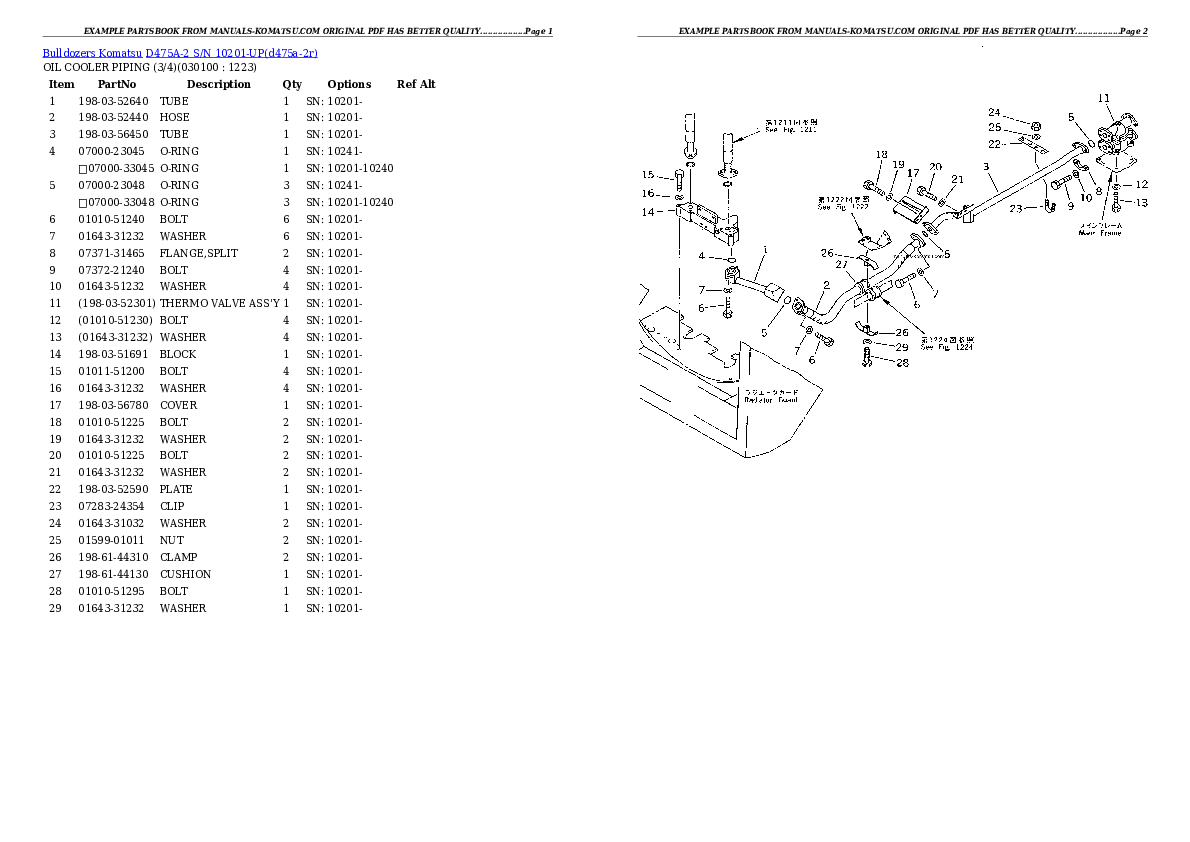 Protected: D475A-2 S/N 10201-UP Partsbook