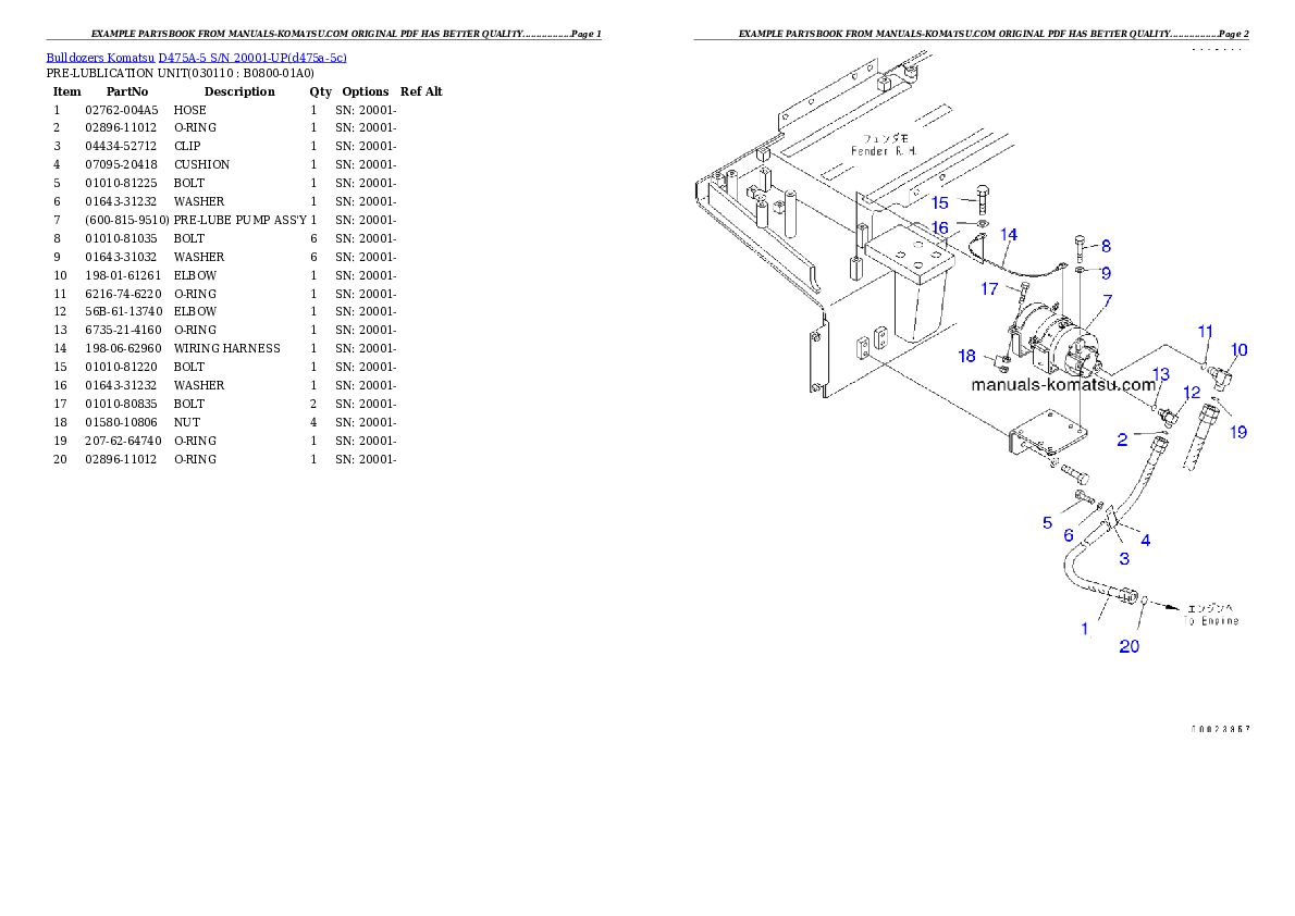 Protected: D475A-5 S/N 20001-UP (For Alaska Extreme Cold Terrain Spec.) Partsbook