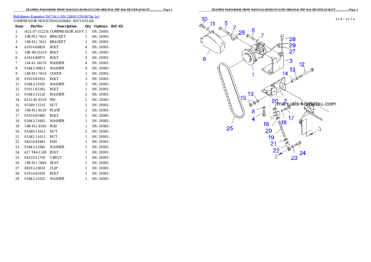 Protected: D475A-5 S/N 20001-UP (For Alaska Extreme Cold Terrain Spec.) Partsbook