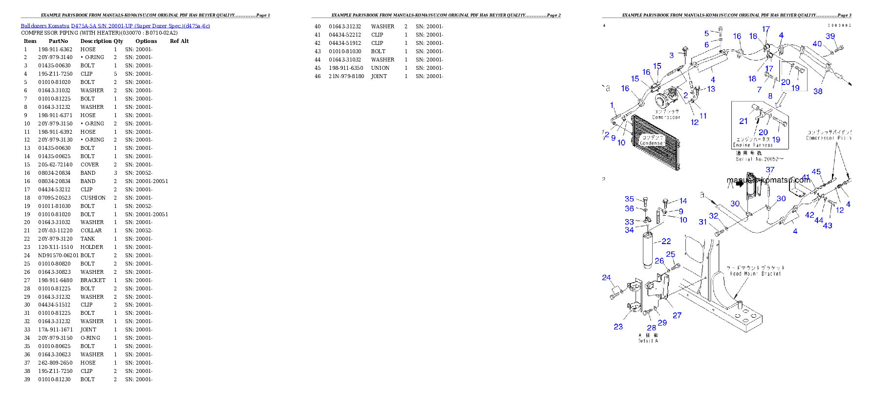 Protected: D475A-5A S/N 20001-UP (Super Dozer Spec.) Partsbook