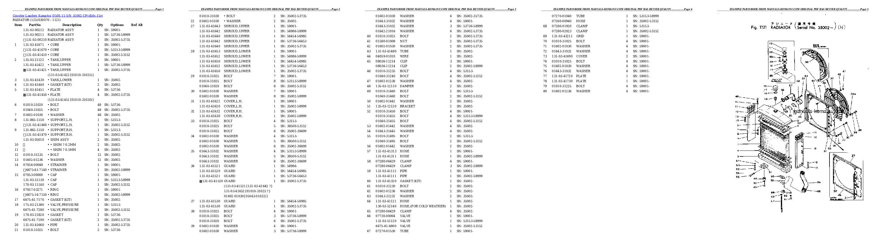 Protected: D50S-15 S/N 35002-UP Partsbook