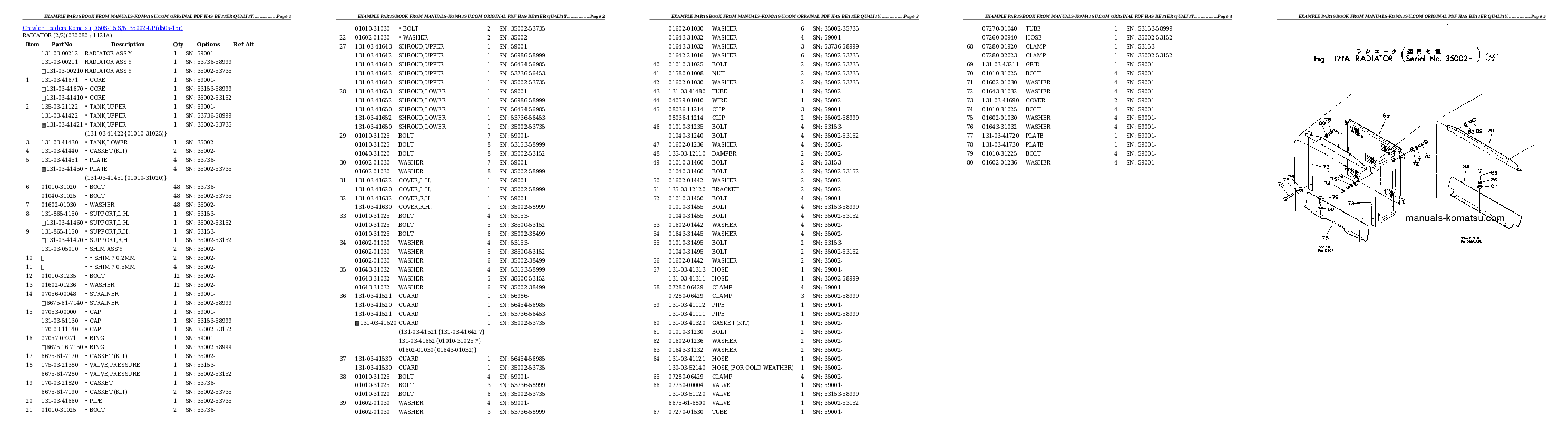 Protected: D50S-15 S/N 35002-UP Partsbook