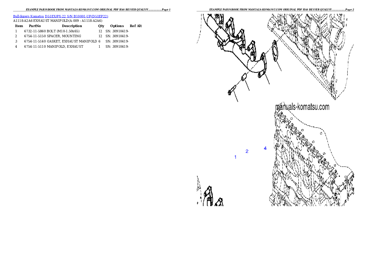 Protected: D51EX/PX-22 S/N B10001-UP Partsbook