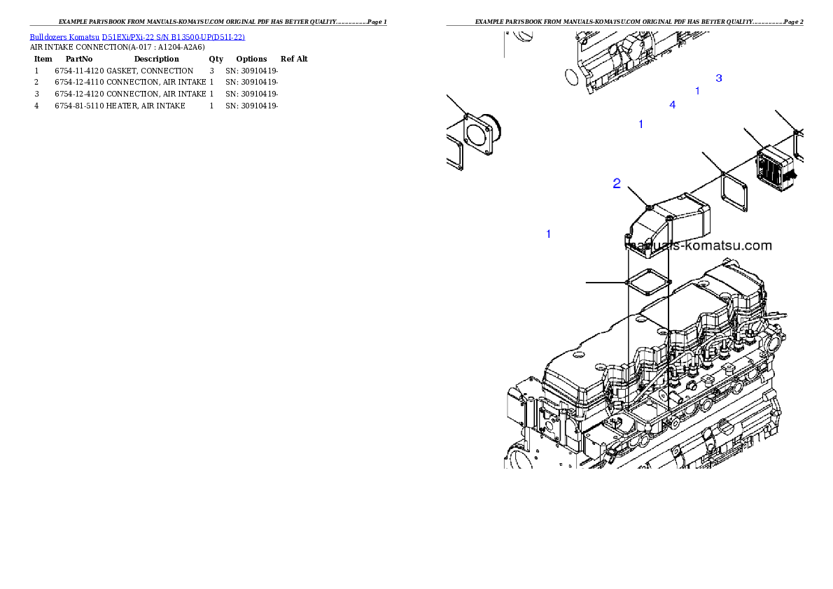Protected: D51EXi/PXi-22 S/N B13500-UP Partsbook