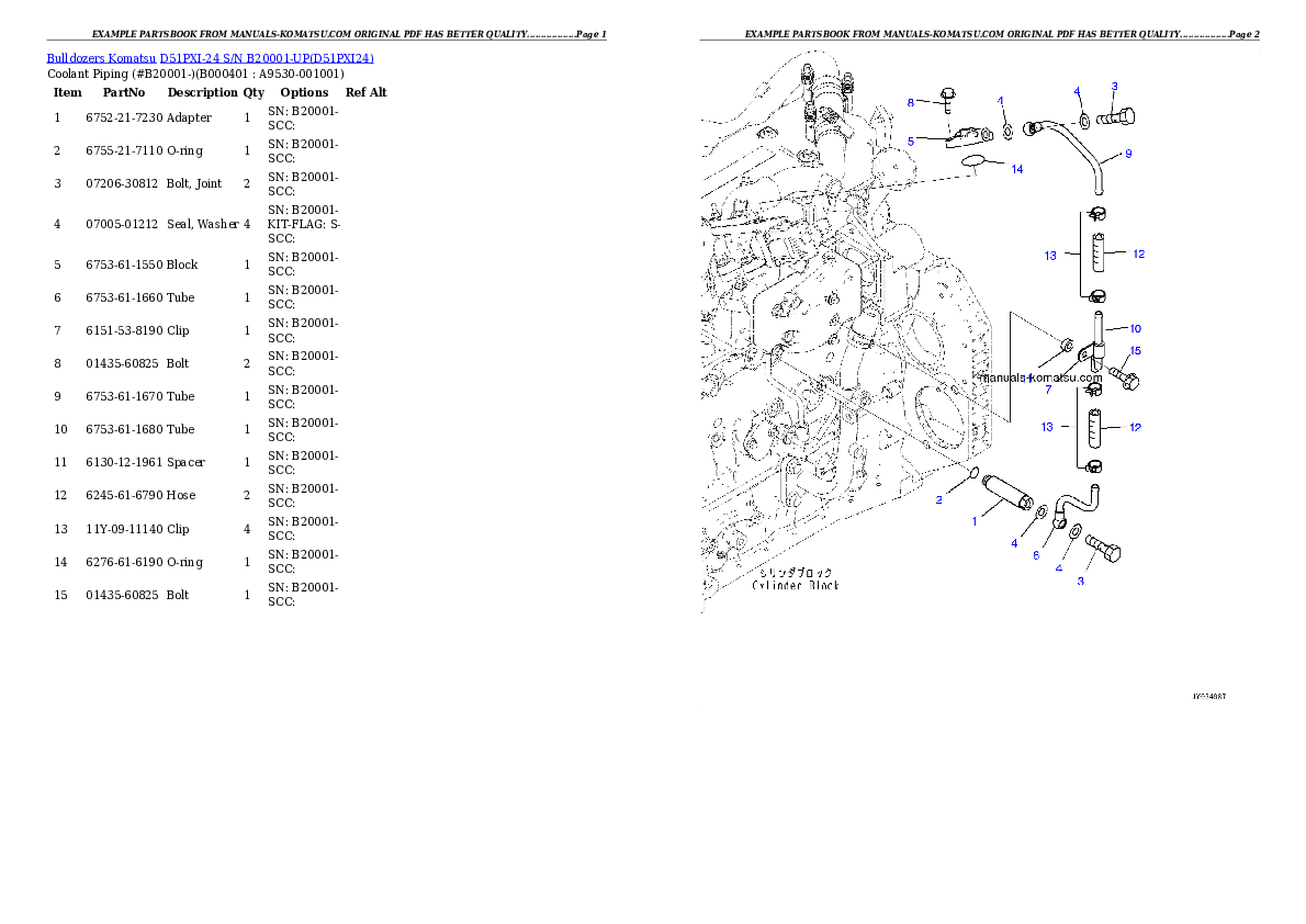 Protected: D51PXI-24 S/N B20001-UP Partsbook