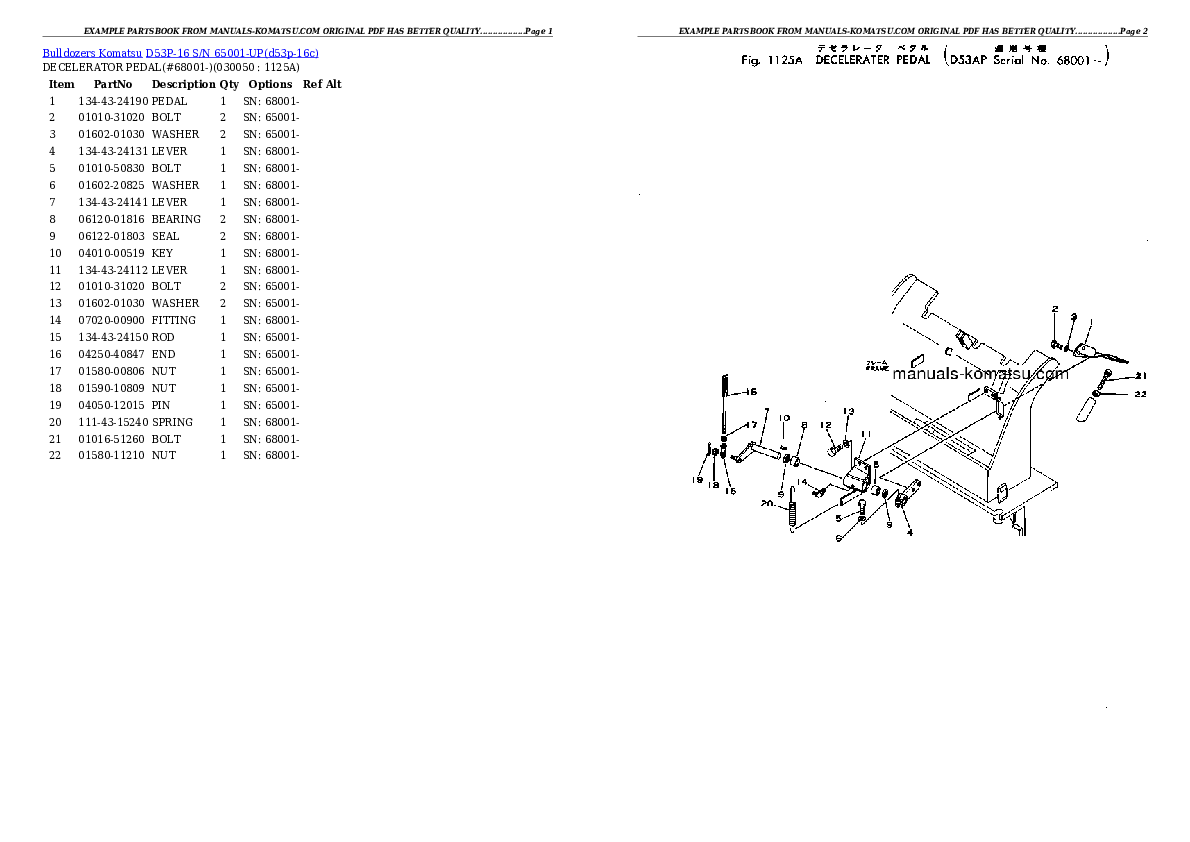 Protected: D53P-16 S/N 65001-UP Partsbook