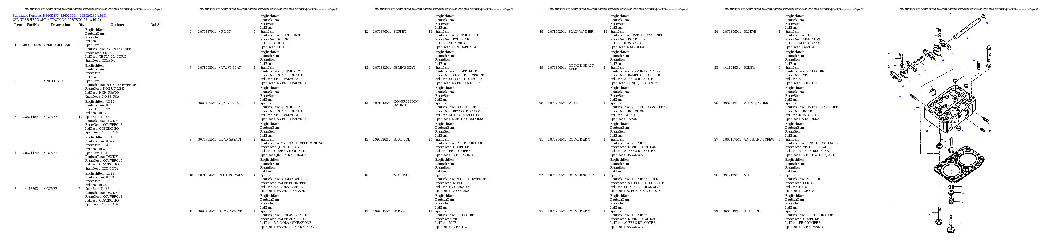 Protected: D540E S/N 336020001 – 336020269 Partsbook