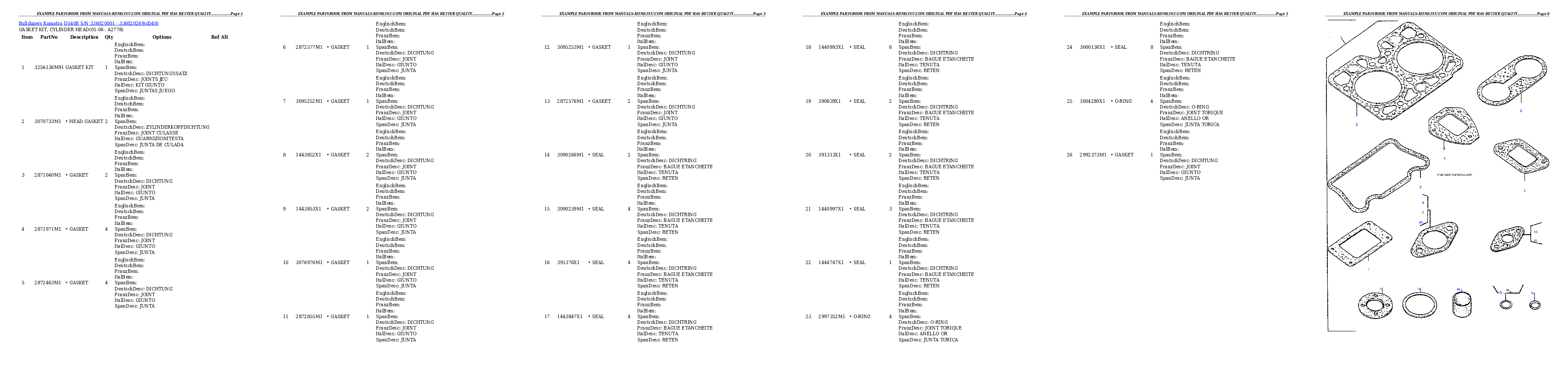 Protected: D540E S/N 336020001 – 336020269 Partsbook