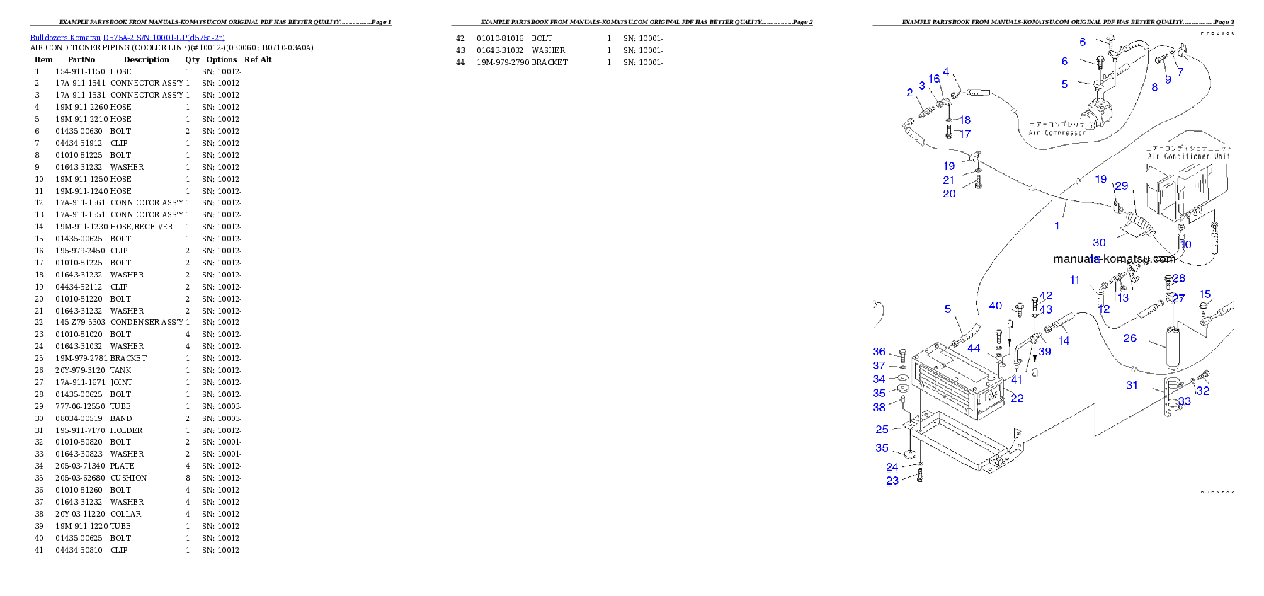 Protected: D575A-2 S/N 10001-UP Partsbook