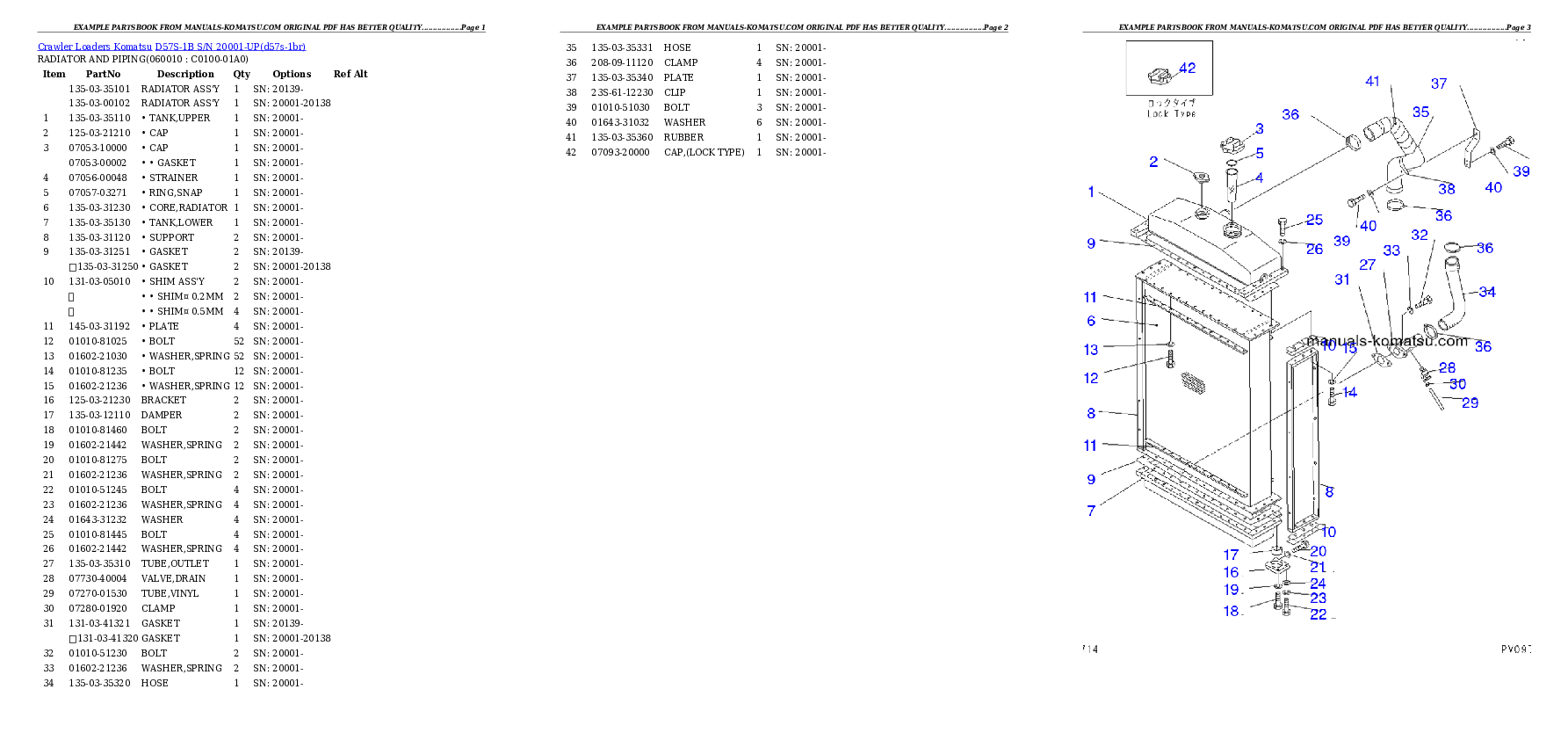 Protected: D57S-1B S/N 20001-UP Partsbook