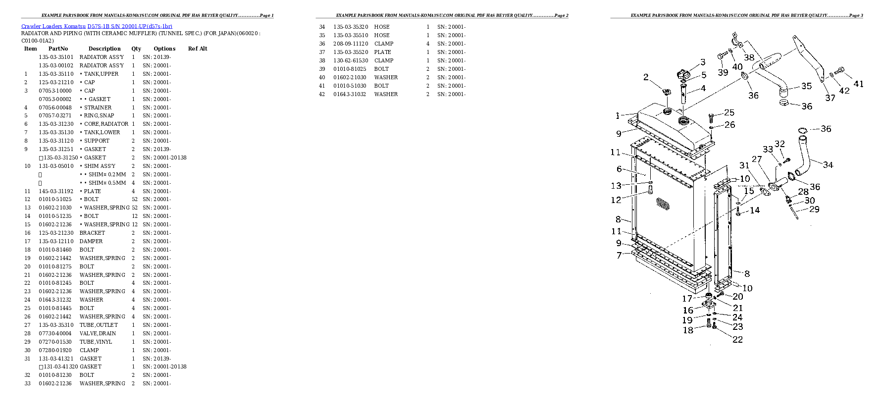 Protected: D57S-1B S/N 20001-UP Partsbook