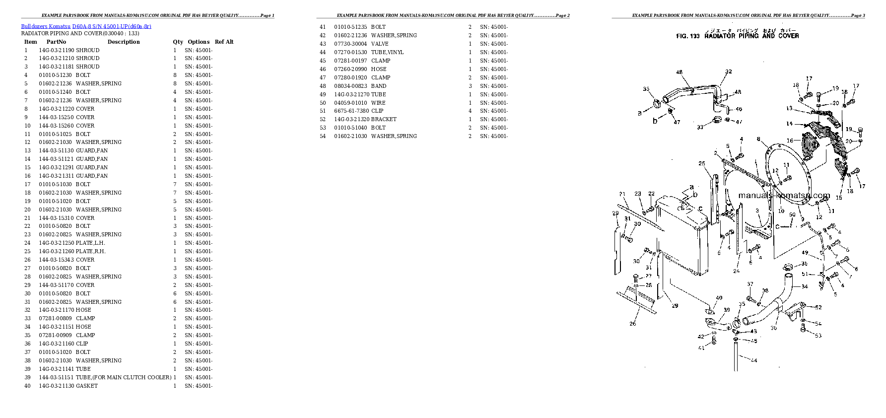 Protected: D60A-8 S/N 45001-UP Partsbook