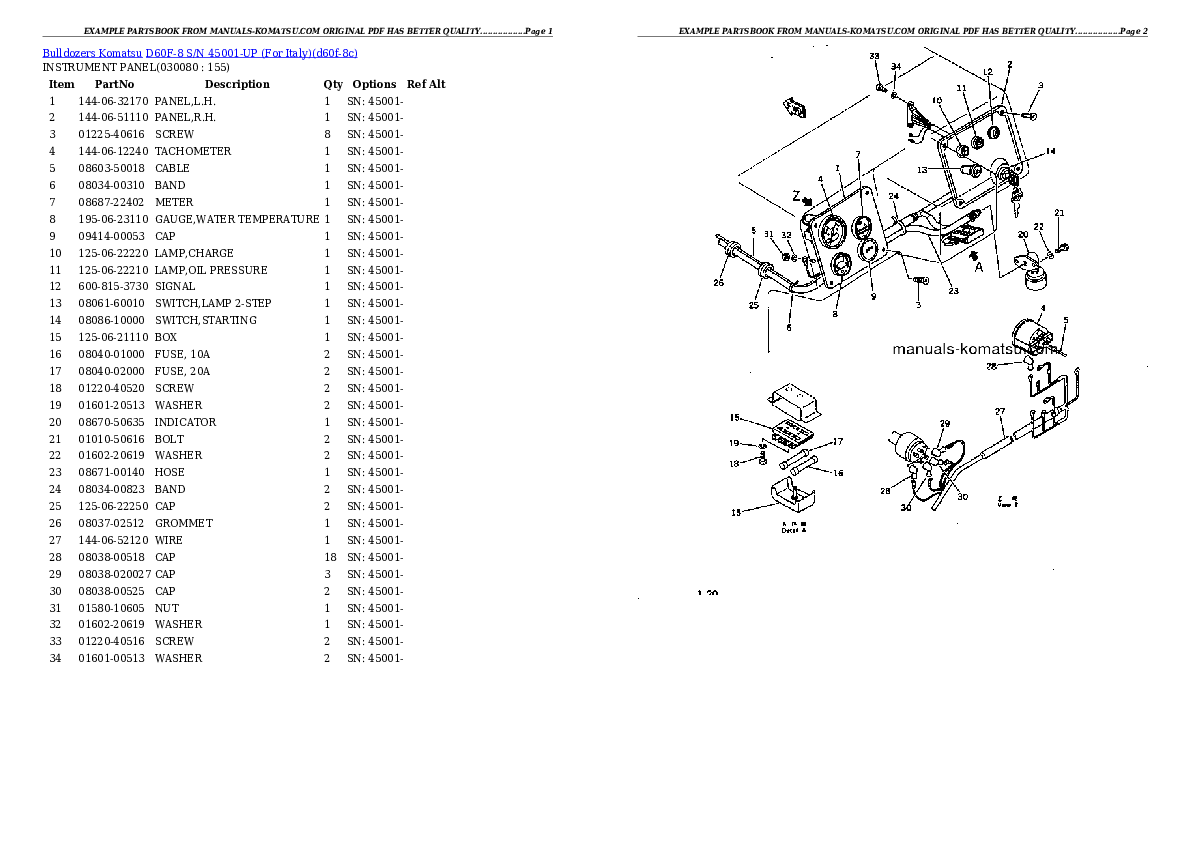 Protected: D60F-8 S/N 45001-UP (For Italy) Partsbook