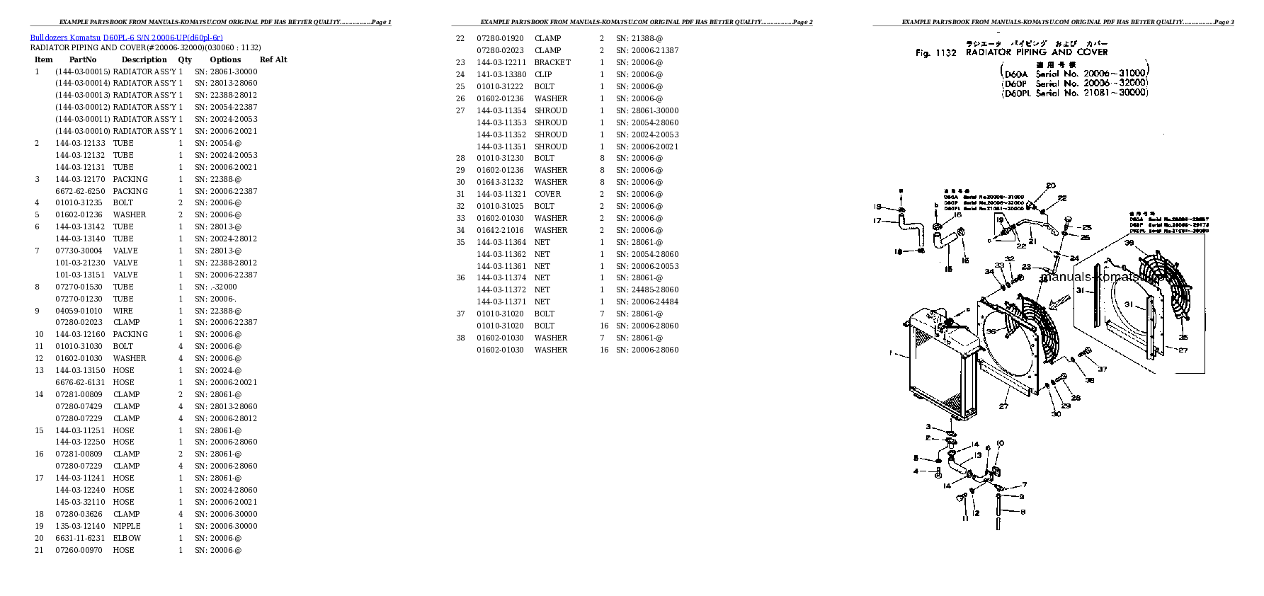 Protected: D60PL-6 S/N 20006-UP Partsbook