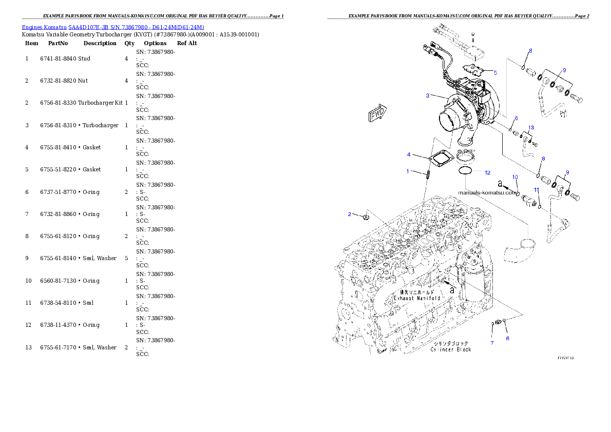 Protected: SAA4D107E-3B S/N 73867980 – D61-24M Partsbook