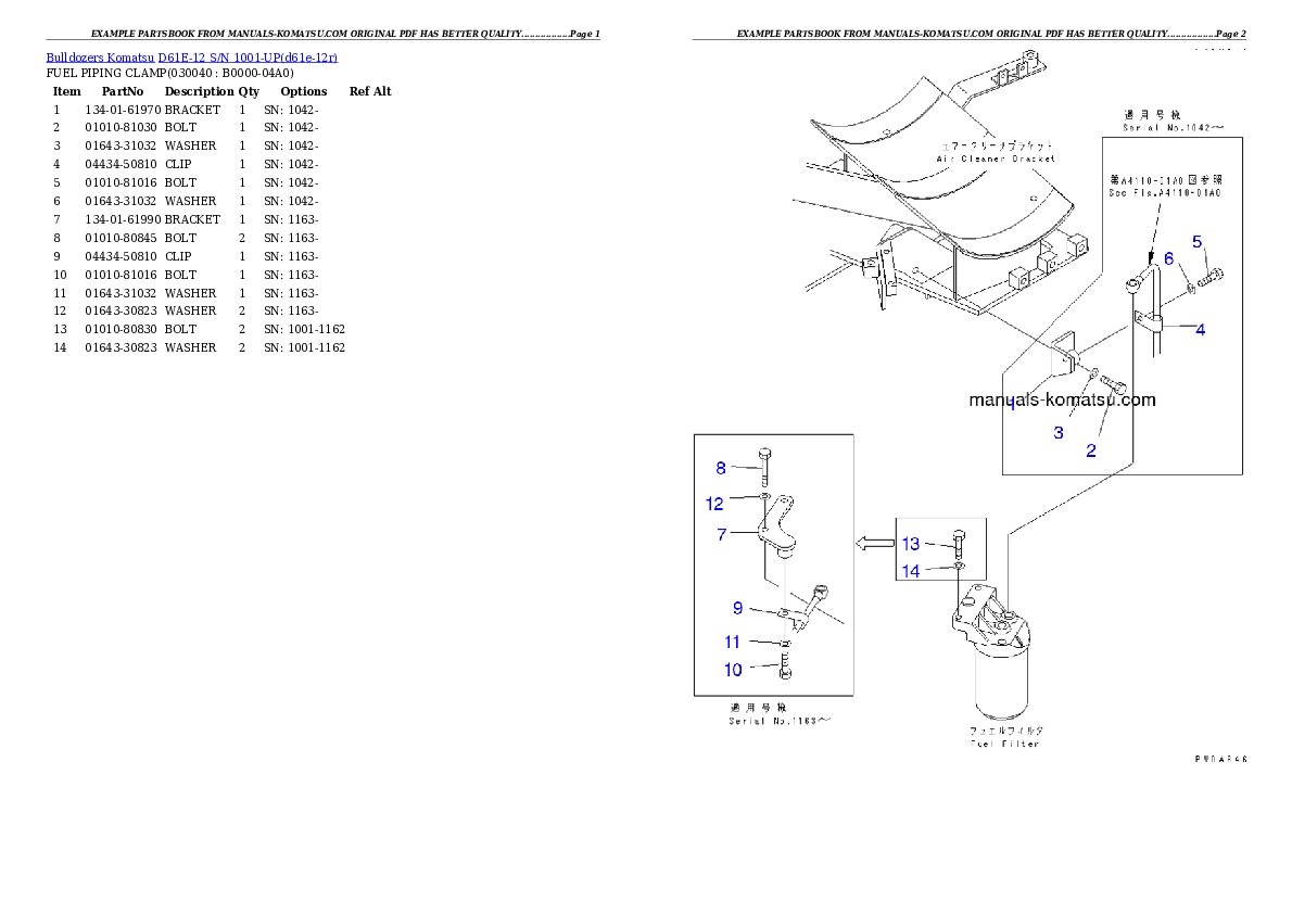 Protected: D61E-12 S/N 1001-UP (Overseas Version) Partsbook