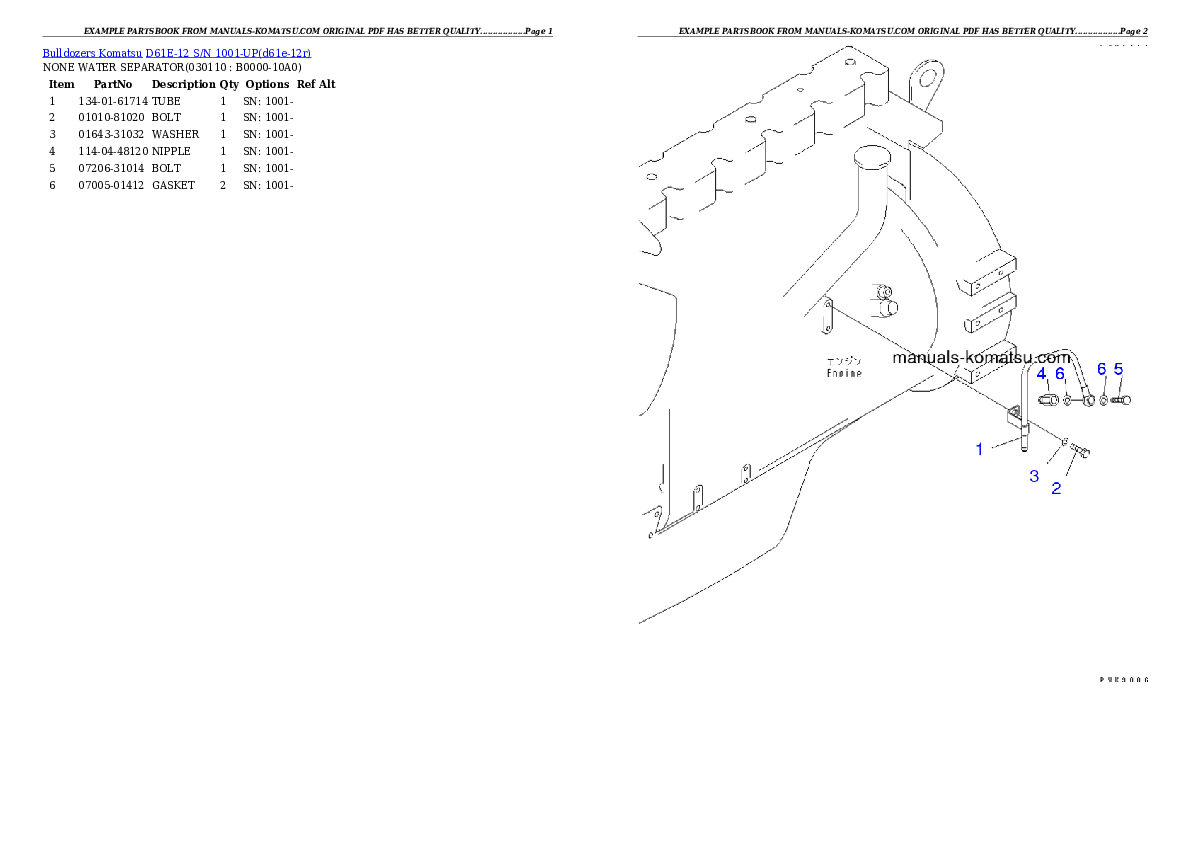 Protected: D61E-12 S/N 1001-UP (Overseas Version) Partsbook