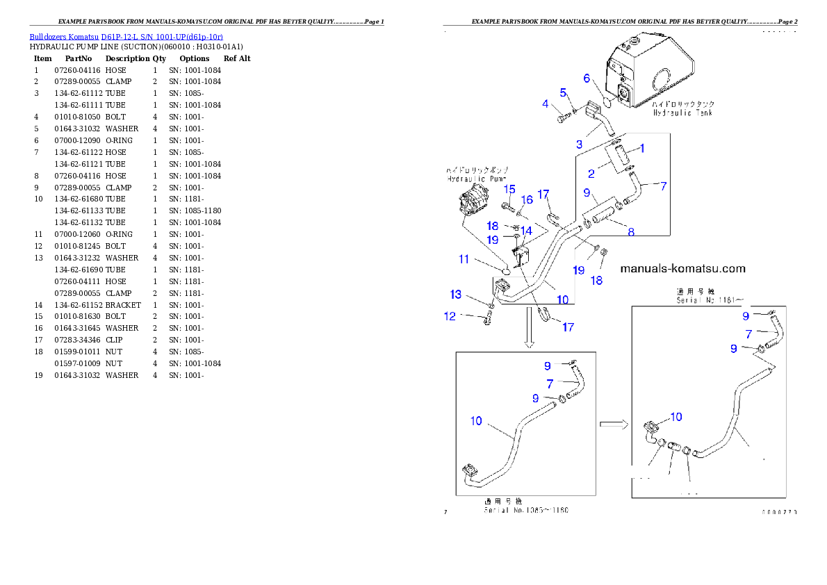 Protected: D61P-12-L S/N 1001-UP Partsbook