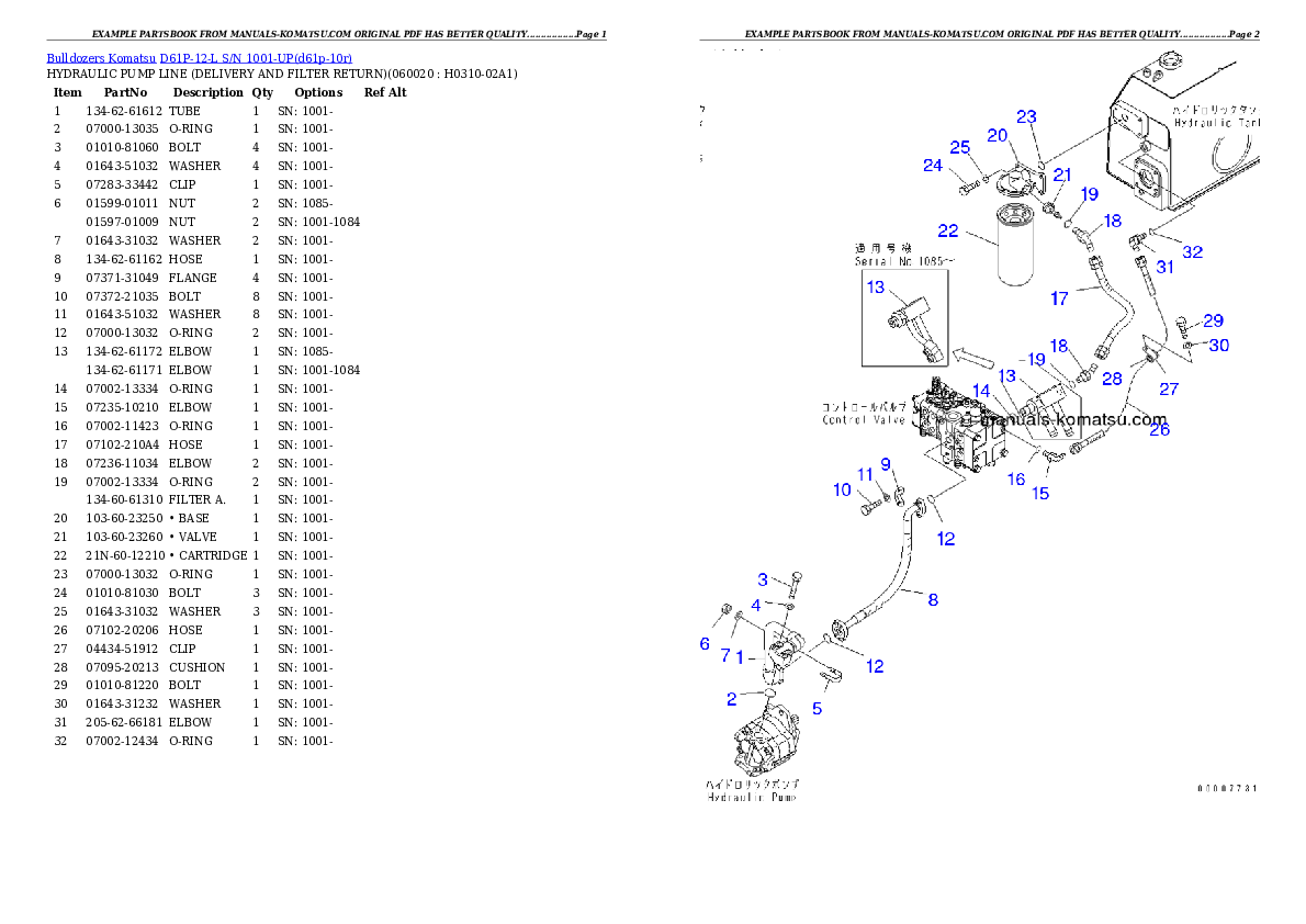 Protected: D61P-12-L S/N 1001-UP Partsbook