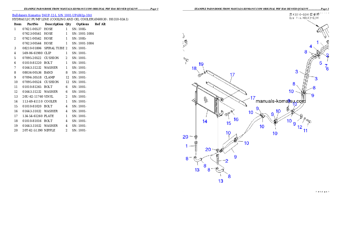 Protected: D61P-12-L S/N 1001-UP Partsbook