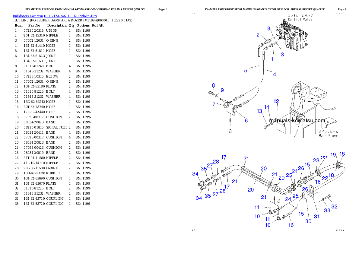 Protected: D61P-12-L S/N 1001-UP Partsbook