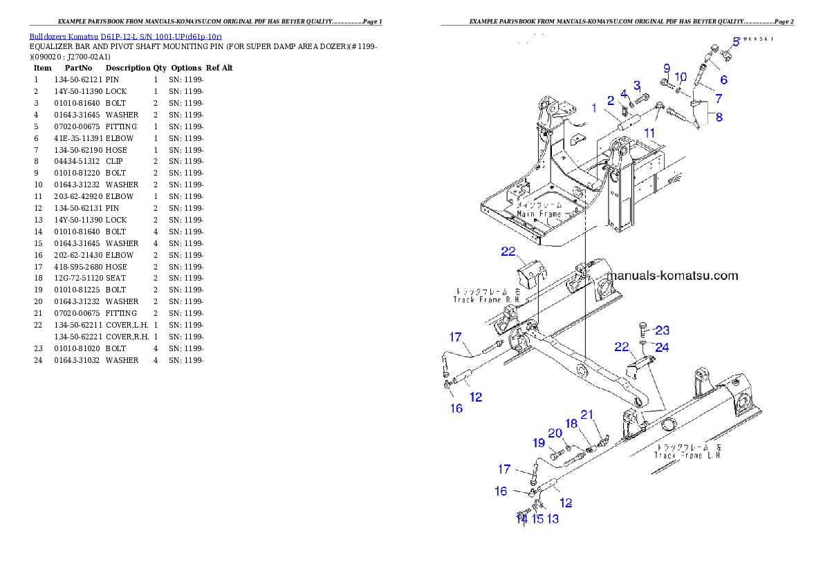 Protected: D61P-12-L S/N 1001-UP Partsbook