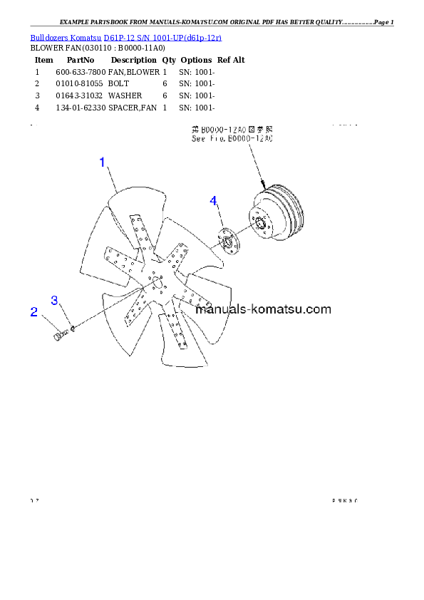 Protected: D61P-12 S/N 1001-UP Partsbook