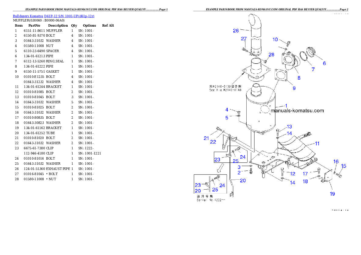 Protected: D61P-12 S/N 1001-UP Partsbook
