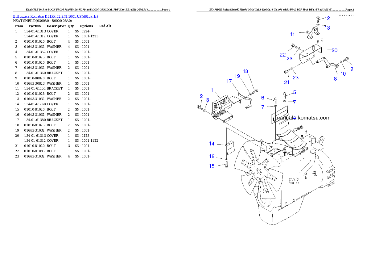 Protected: D61PX-12 S/N 1001-UP Partsbook