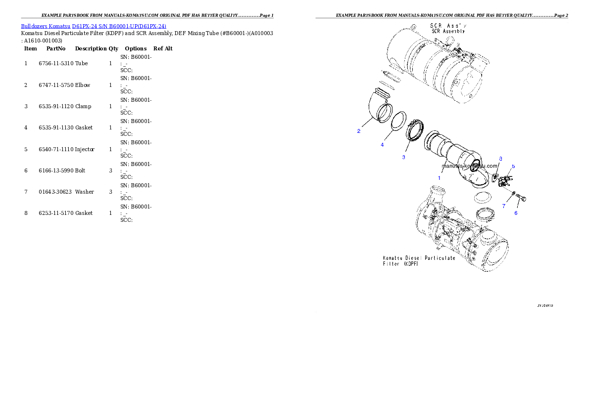 Protected: D61PX-24 S/N B60001-UP Partsbook