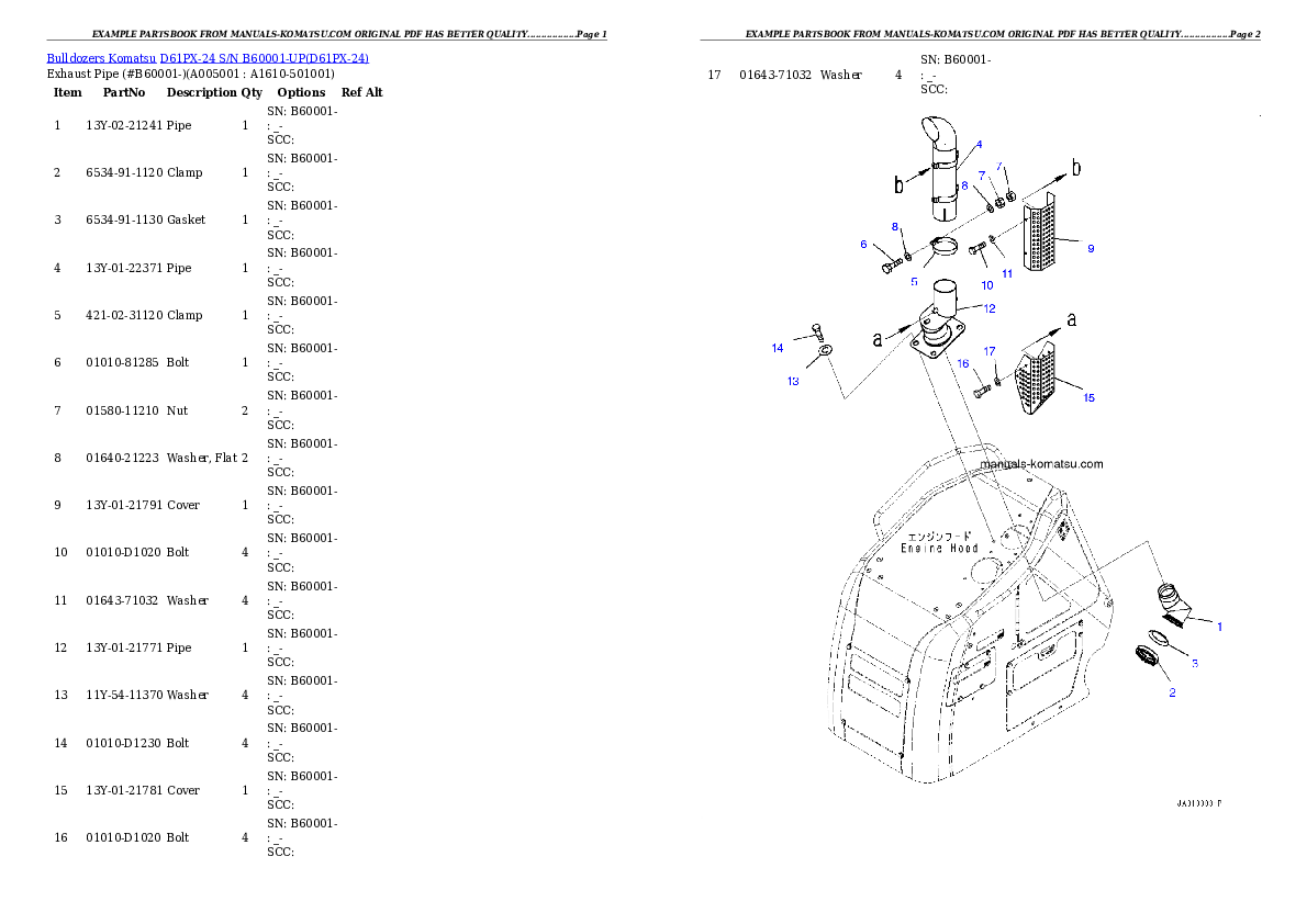 Protected: D61PX-24 S/N B60001-UP Partsbook