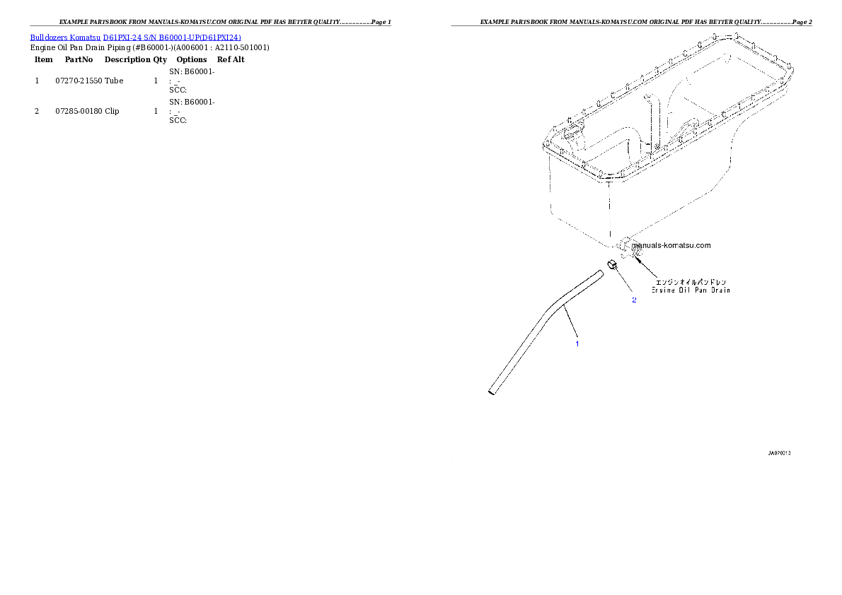 Protected: D61PXI-24 S/N B60001-UP Partsbook