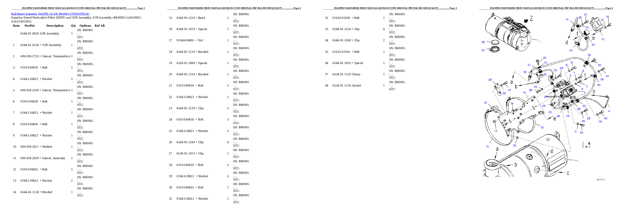 Protected: D61PXI-24 S/N B60001-UP Partsbook