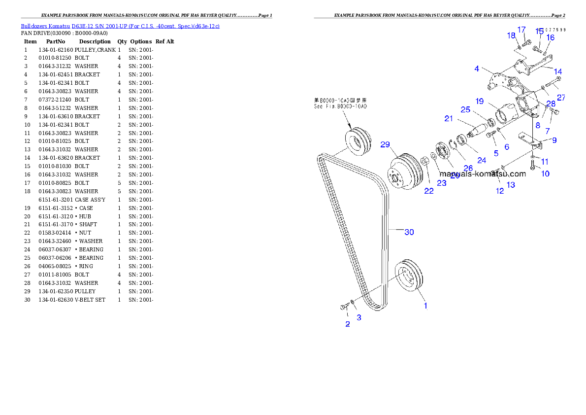 Protected: D63E-12 S/N 2001-UP (For C.I.S. -40cent. Spec.) Partsbook