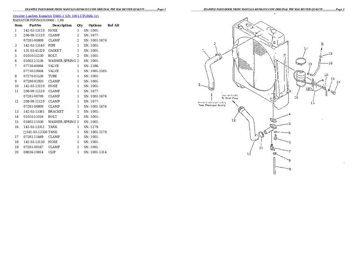 Protected: D66S-1 S/N 1001-UP Partsbook