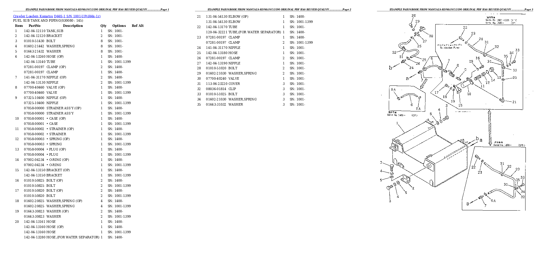 Protected: D66S-1 S/N 1001-UP Partsbook