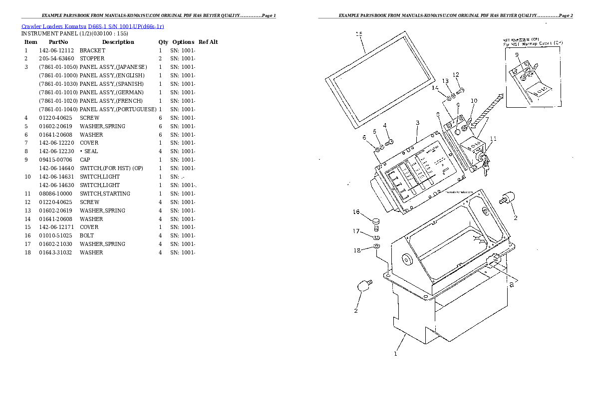 Protected: D66S-1 S/N 1001-UP Partsbook