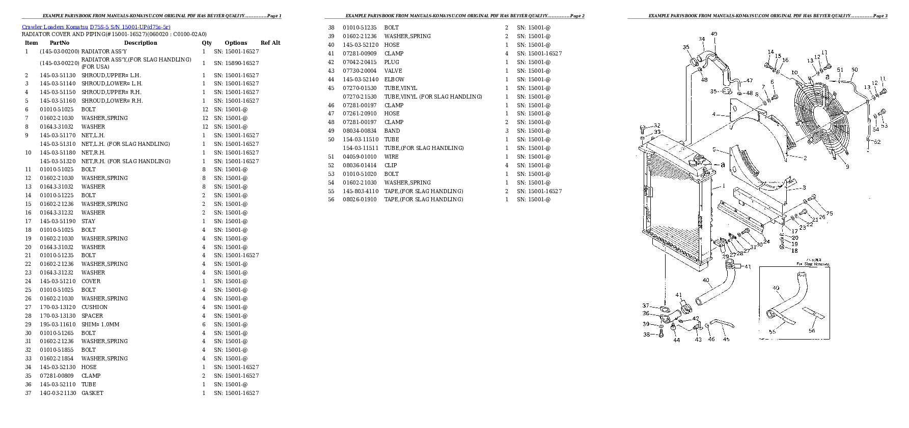 Protected: D75S-5 S/N 15001-UP Partsbook