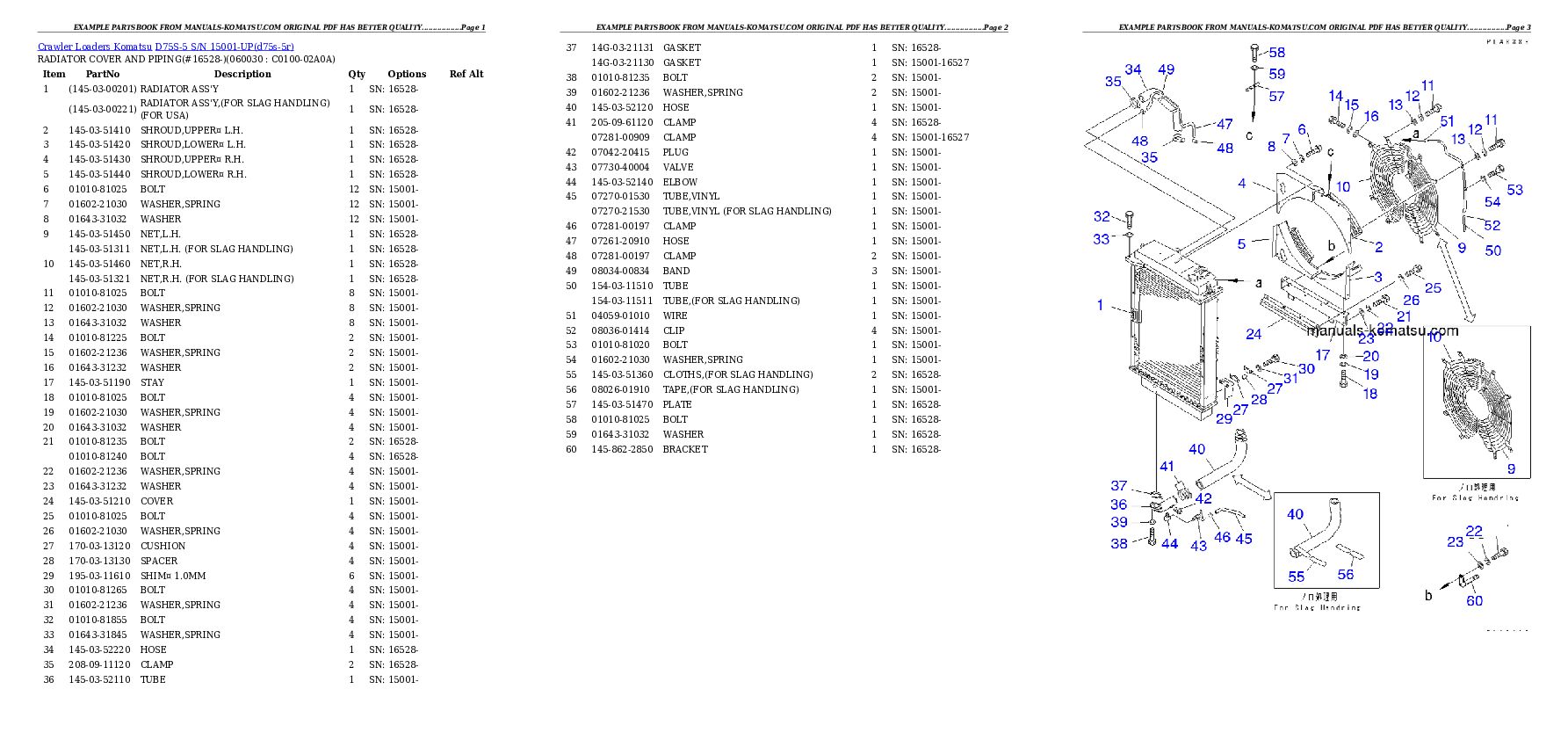 Protected: D75S-5 S/N 15001-UP Partsbook