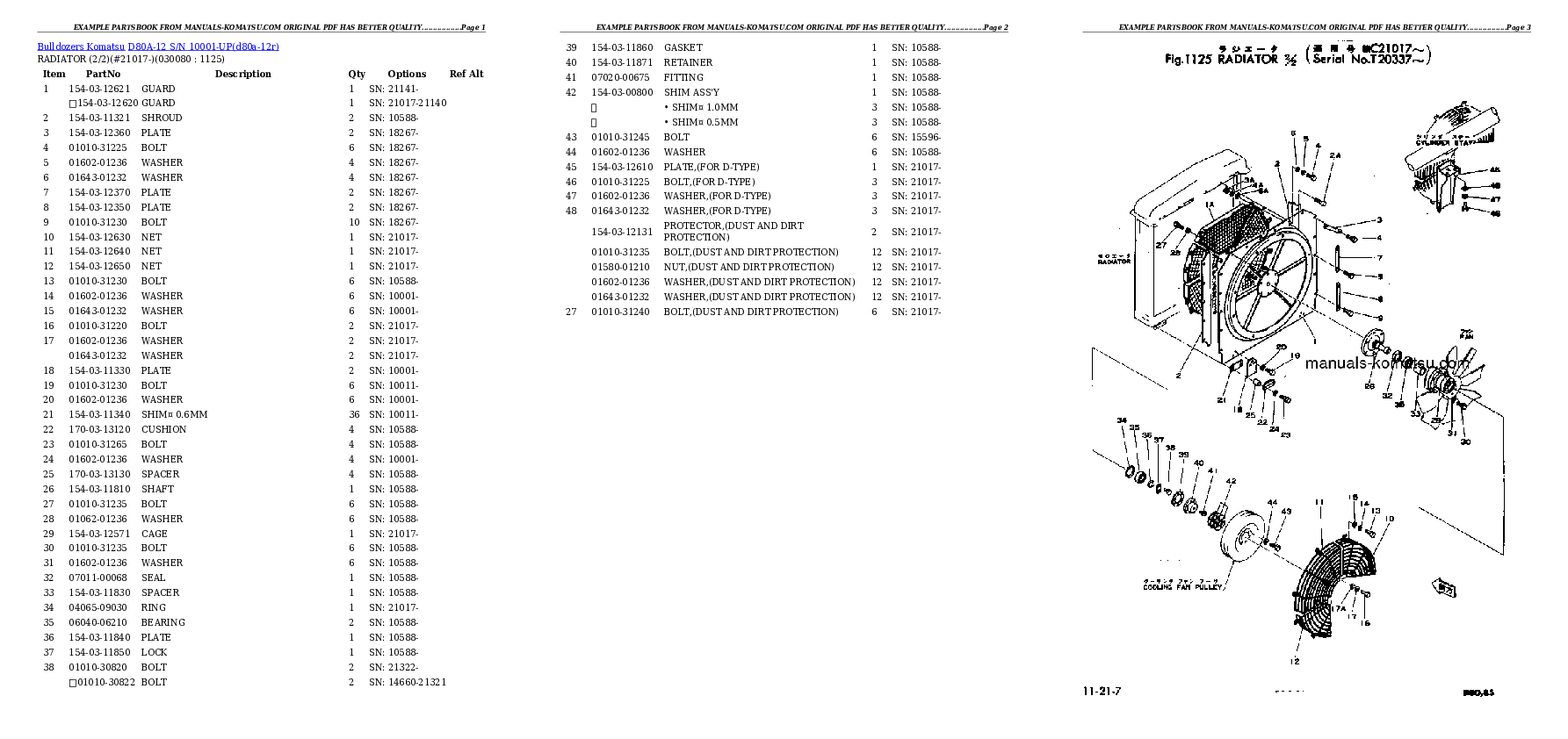 Protected: D80A-12 S/N 10001-UP Partsbook