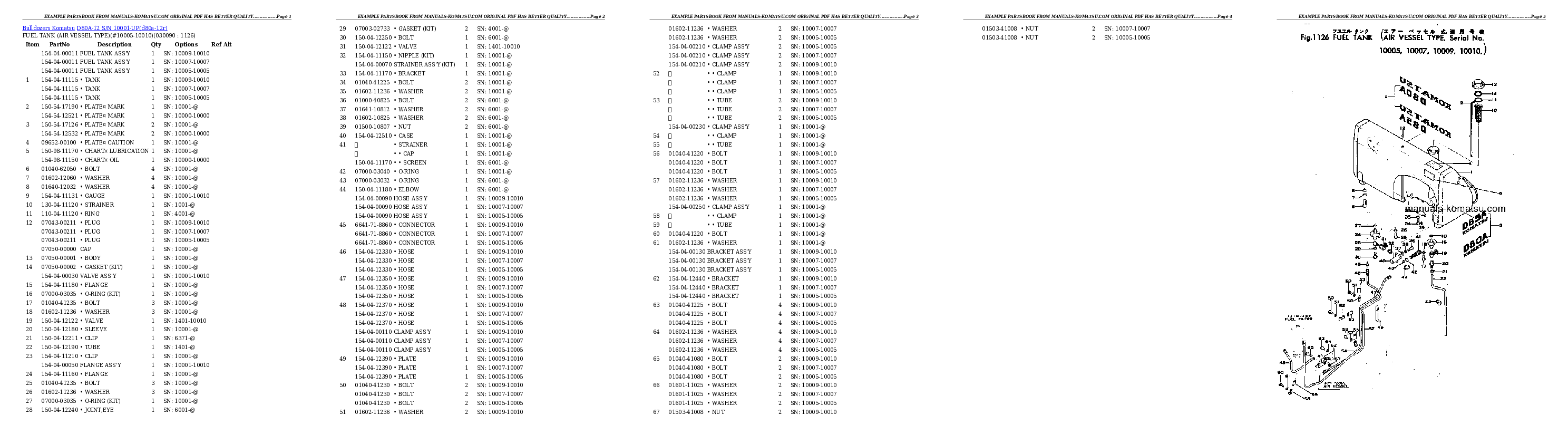 Protected: D80A-12 S/N 10001-UP Partsbook