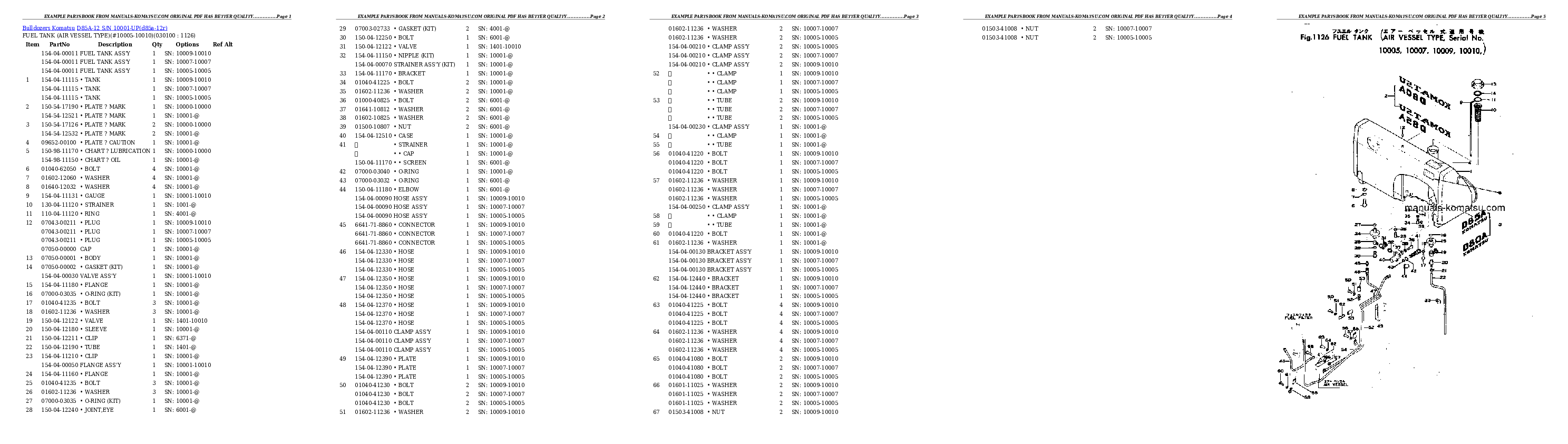 Protected: D85A-12 S/N 10001-UP Partsbook