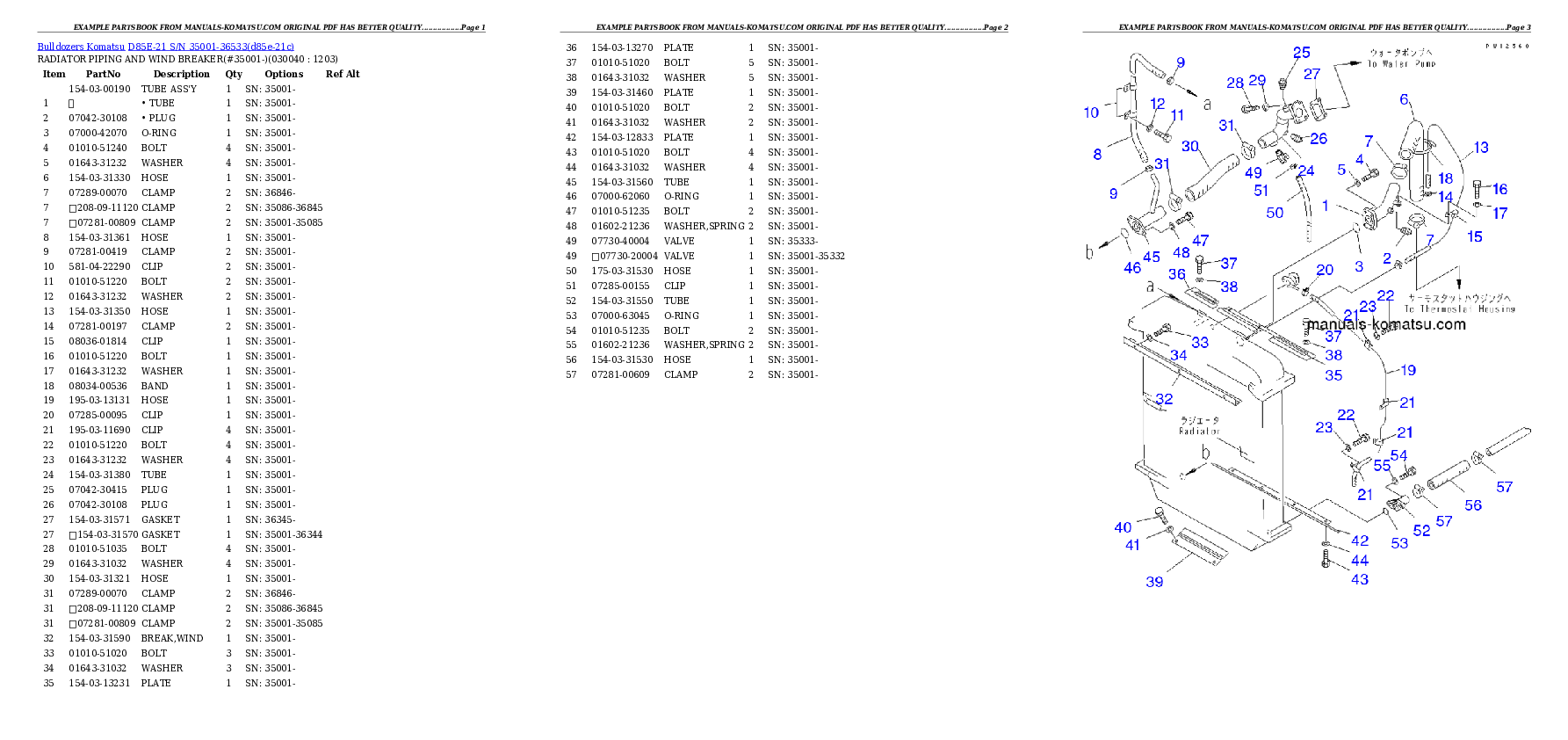 Protected: D85E-21 S/N 35001-36533 Partsbook